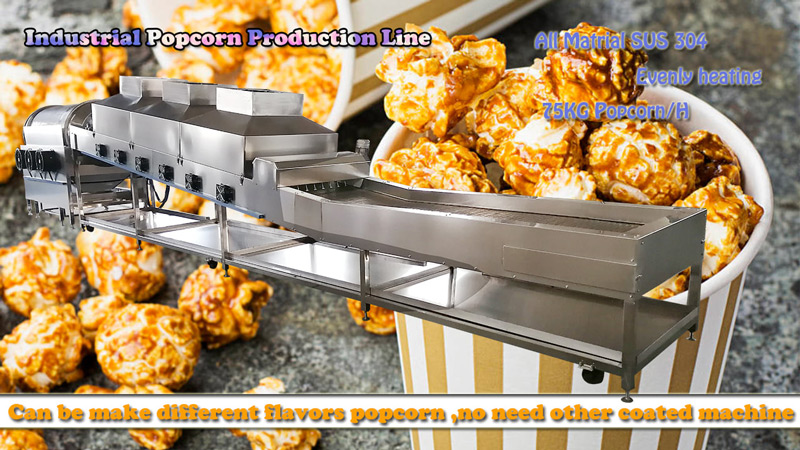 Industrial Flavored Popcorn Maker Electromagnetic Induction